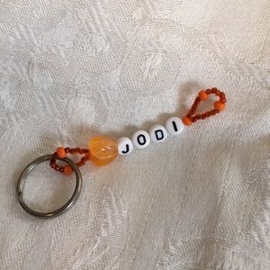 JODI (Orange) personalized Keychain-NEW